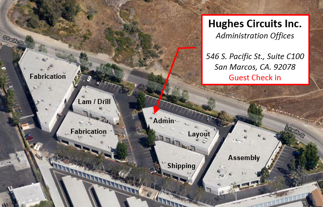 Hughes Circuits - Main Facility Site Map